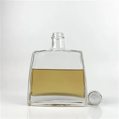 Heavy Base Square Vodka glasflaska