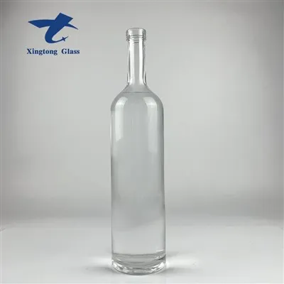 1000ml vodka glasflaska med kork